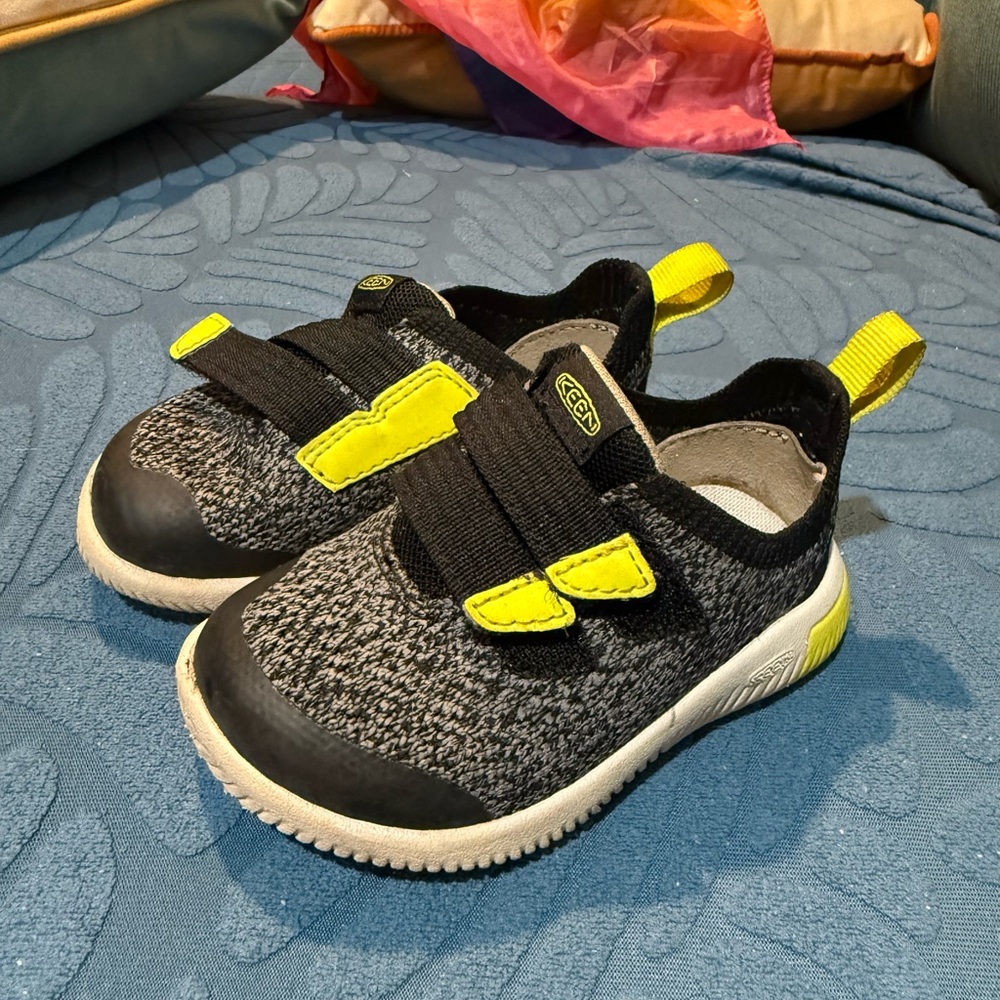 Kids Black and Yellow Shoes